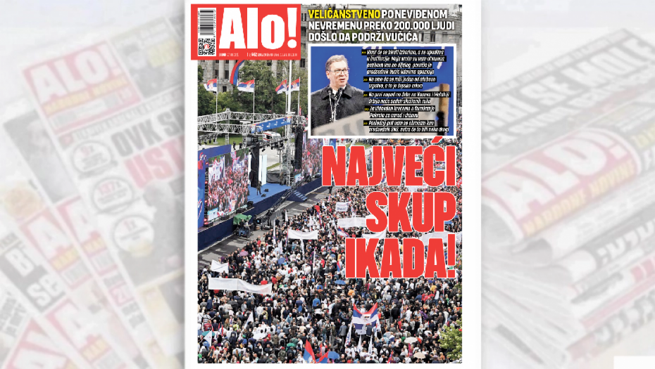 NAJVEĆI SKUP U SRBIJI SVIH VREMENA! Po neviđenom nevremenu preko 200.000 ljudi došlo da podrži Vučića