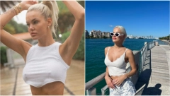 UMESTO REKETA - GOLE SLIKE Atraktivnu Sofiju su poredili sa Šarapovom, osvojila je Vimbldon, a sada se skida i zarađuje novac (FOTO)