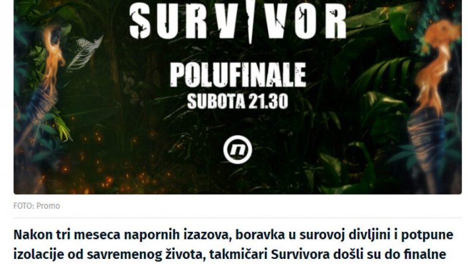 ODREKLI SE KESIĆA I "UTISKA" ZBOG RIJALITIJA Zagovaraju ukidanje, ali "Survajvor" mora da ide!