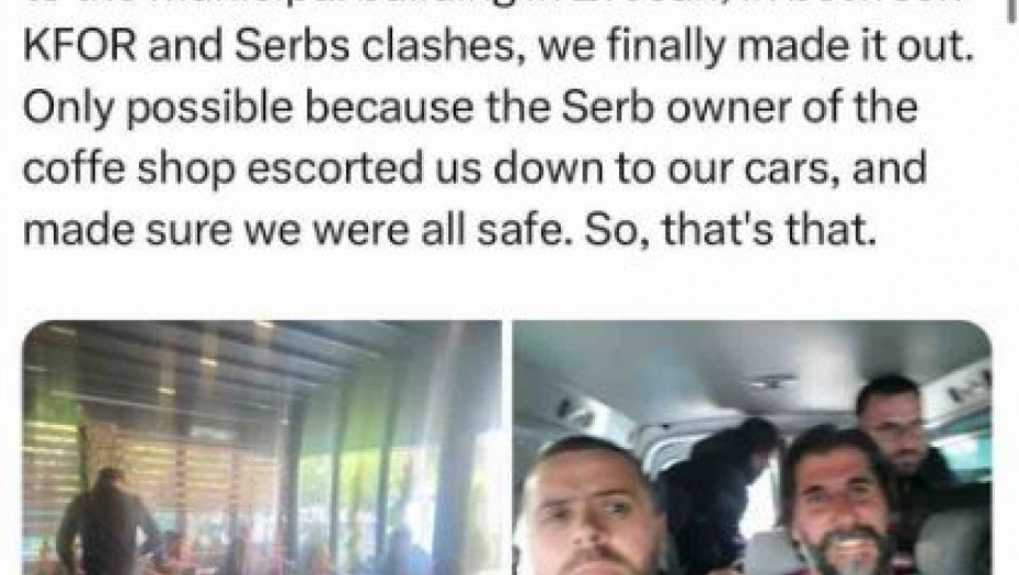 "SRBIN NAS JE SPASIO" Albanski novinari se satima krili u kafani u Zvečanu, evo kako su uspeli da izađu