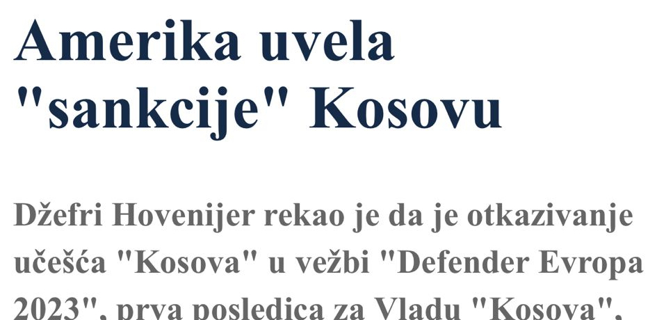 Opozicioni mediji priznali istinu, ali priznali i lažnu državu!