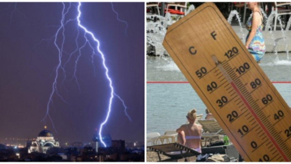 GORI ASFALT, TEMPERATURA U CRVENOM Oluja tutnji ka Srbiji, čeka nas drastična promena nakon tropskog dana