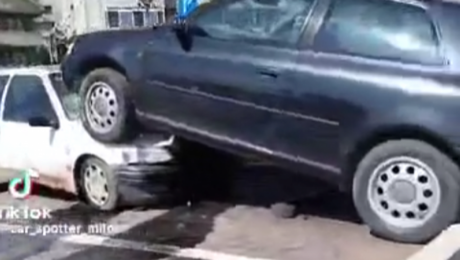 "LETEĆI TANJIRI" U MAKEDONIJI Ovakvo parkiranje možete videti samo na Balkanu (VIDEO)