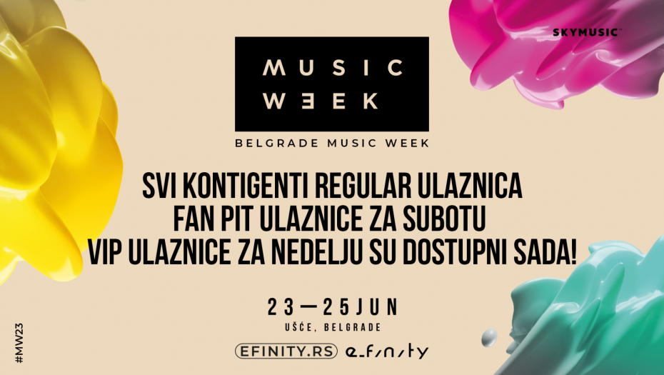 Za Belgrade Music Week nezapamćeno interesovanje, dostupno JOŠ SAMO MALO ULAZNICA!  Ugrabi svoje ulaznice sa čak 40% POPUSTA što pre!
