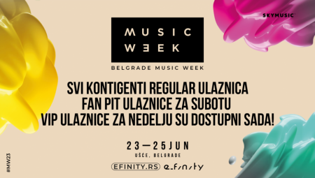 Za Belgrade Music Week nezapamćeno interesovanje, dostupno JOŠ SAMO MALO ULAZNICA!  Ugrabi svoje ulaznice sa čak 40% POPUSTA što pre!