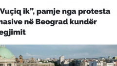 Kurtijevi mediji dali punu podršku protestima u Beogradu (FOTO)