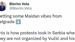 ŠEF KABINETA VJOSE OSMANI PORUČIO: Ponosim se ljudima koji protestuju u Beogradu, sve mi miriše na Majdan i vrlo sam zadovoljan zbog toga!