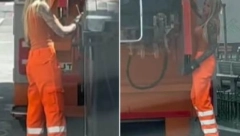 TAMARA JE ZGODNA, ISTETOVIRANA I RADI U GRADSKOJ ČISTOĆI Ljudi "poludeli" za atraktivnom plavušom, a evo šta kaže ona (VIDEO)