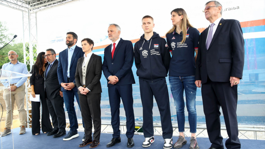 Ana Brnabić i Zoran Gajić svečano otvorili radove na izgradnji Nacionalnog trenažnog odbojkaškog centra