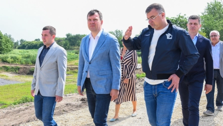 Mirović obišao završne radove na izgradnji akumulacije „Srbobran“