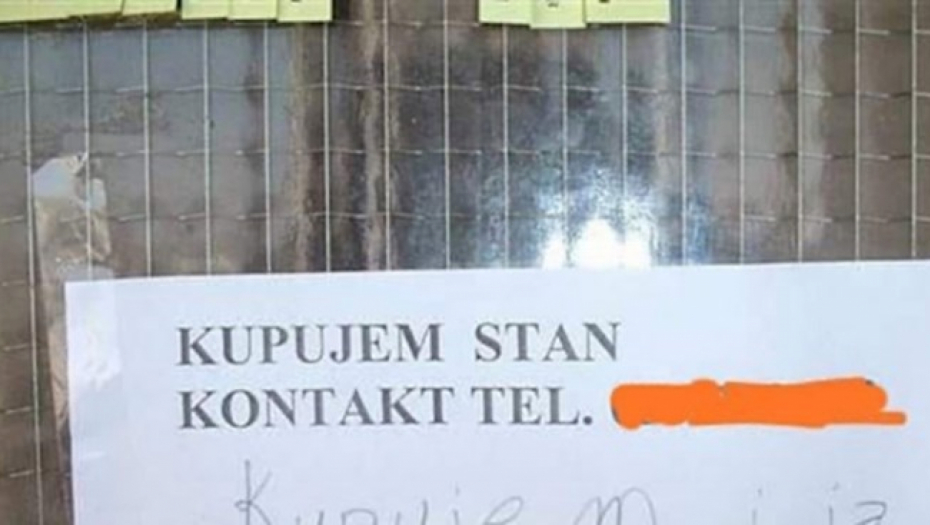 OVO MORATE VIDETI Na oglas zalepljen na ulaz zgrade neko je dopisao urnebesnu opasku