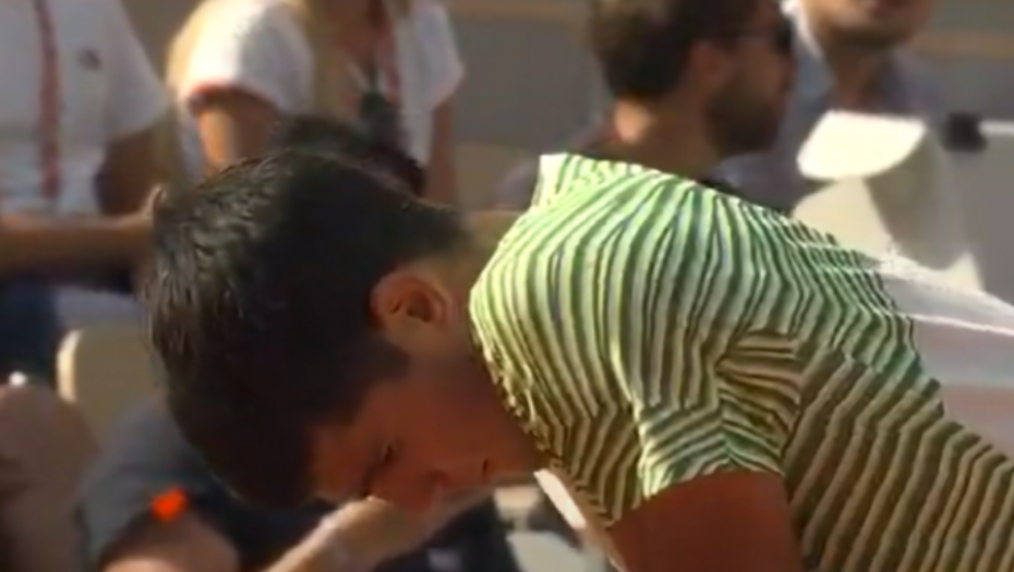 OVAKO SE ALKARAZ "UKOČIO" Nole odmah prišao, Španac u suzama (VIDEO)