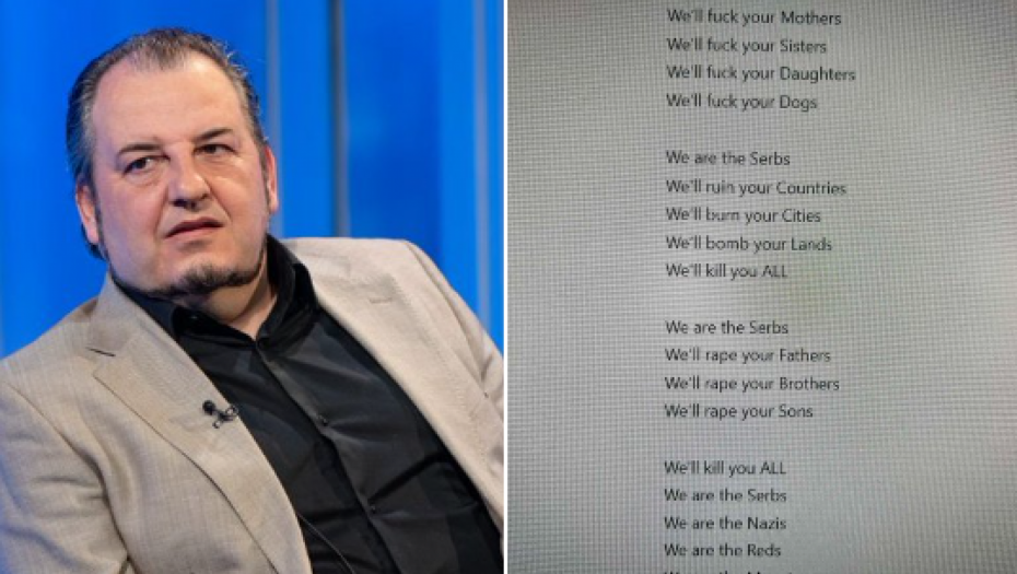 ON JE VEČERAS GOVORIO NA PROTESTU Sandra Božić podsetila na gnusnu pesmu Miodraga Jovanovića, koju je sramota prevoditi na srpski (FOTO)