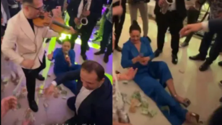 ZLATA LEŽI NA PODU DOK BACAJU EVRE PO NJOJ Šok prizor sa privatne proslave, pevačica ne može da prebroji bakšiš