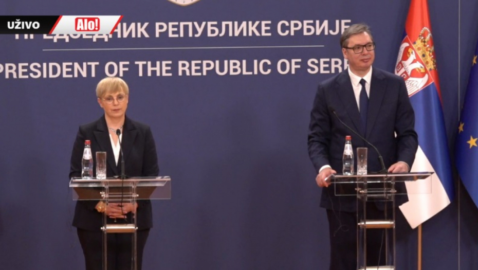 PREDSEDNICA SLOVENIJE U POSETI SRBIJI  Vučić:  Kurti je sam priznao da su prekršili međunarodno pravo (VIDEO)