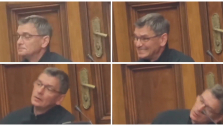 POGLEDAJTE ŠTA RADI ĆUTA U SKUPŠTINI Jovanov objavio urnebesan snimak, pa poručio samo jedno (VIDEO)