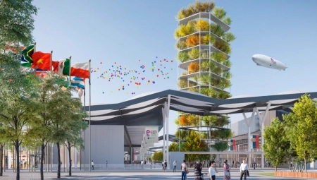 BEOGRAD DOMAĆIN SVETSKE IZLOŽBE EXPO 2027 Ovako će izgledati kompleks pored Nacionalnog stadiona u Surčinu (FOTO)