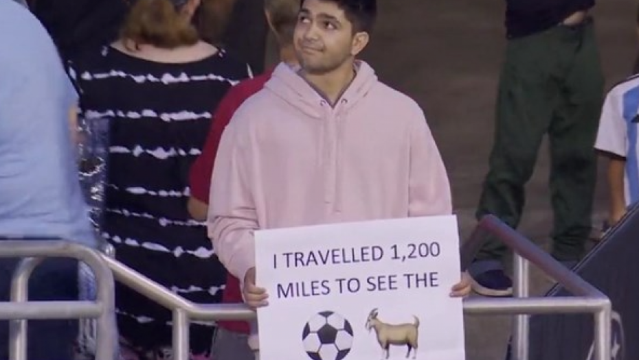 ISPALA GODINE Putovao 2.000 kilometara do Amerike da bi video Mesija, na stadionu se šokirao
