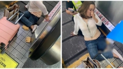 POKRETNA TRAKA ŽENI POKIDALA NOGU Košmarna nesreća na aerodromu, morali da je odseku (UZNEMIRUJUĆI FOTO)