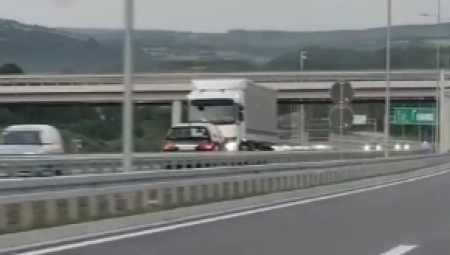 UŽASAN UDES NA NOVOJ OBILAZNICI OKO BEOGRADA! Vozač ušao u suprotan smer, korisnici na mrežama šokirani! (VIDEO)