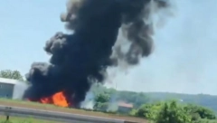 OGROMAN POŽAR U OSIJEKU Gore hektari, dim vidljiv iz celog grada