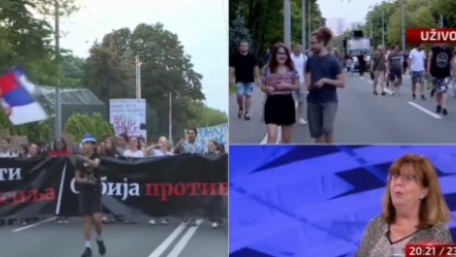 SVE MASKE SU PALE "Ovo su protesti za Srbiju u EU, i da prihvatimo da smo počinili genocid!" (VIDEO)