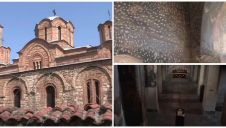 OVA SVETINJA NEKADA JE BILA GLAVNA CRKVA U PRIZRENU Sad je opasana bodljikavom žicom, a Turci su je ranije pretvarali u džamiju