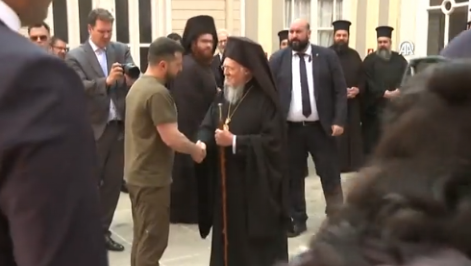 PRVO MOLITVA, PA SASTANAK U ČETIRI OKA Zelenski se sastao sa vaseljenskim patrijarhom u Istanbulu