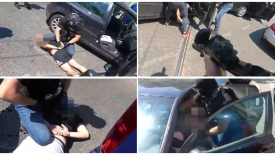 IZLAZI IZ KOLA, LEZI DOLE, RUKE NA LEĐA! Pogledajte filmsku akciju policije prilikom hapšenja ubice iz Zemuna (VIDEO)