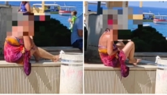 SNIMAK IZ CRNOGORSKOG LETOVALIŠTA ZGROZIO SVE Žena digla suknju, pa krenula... ljudi u neverici šta je izvela