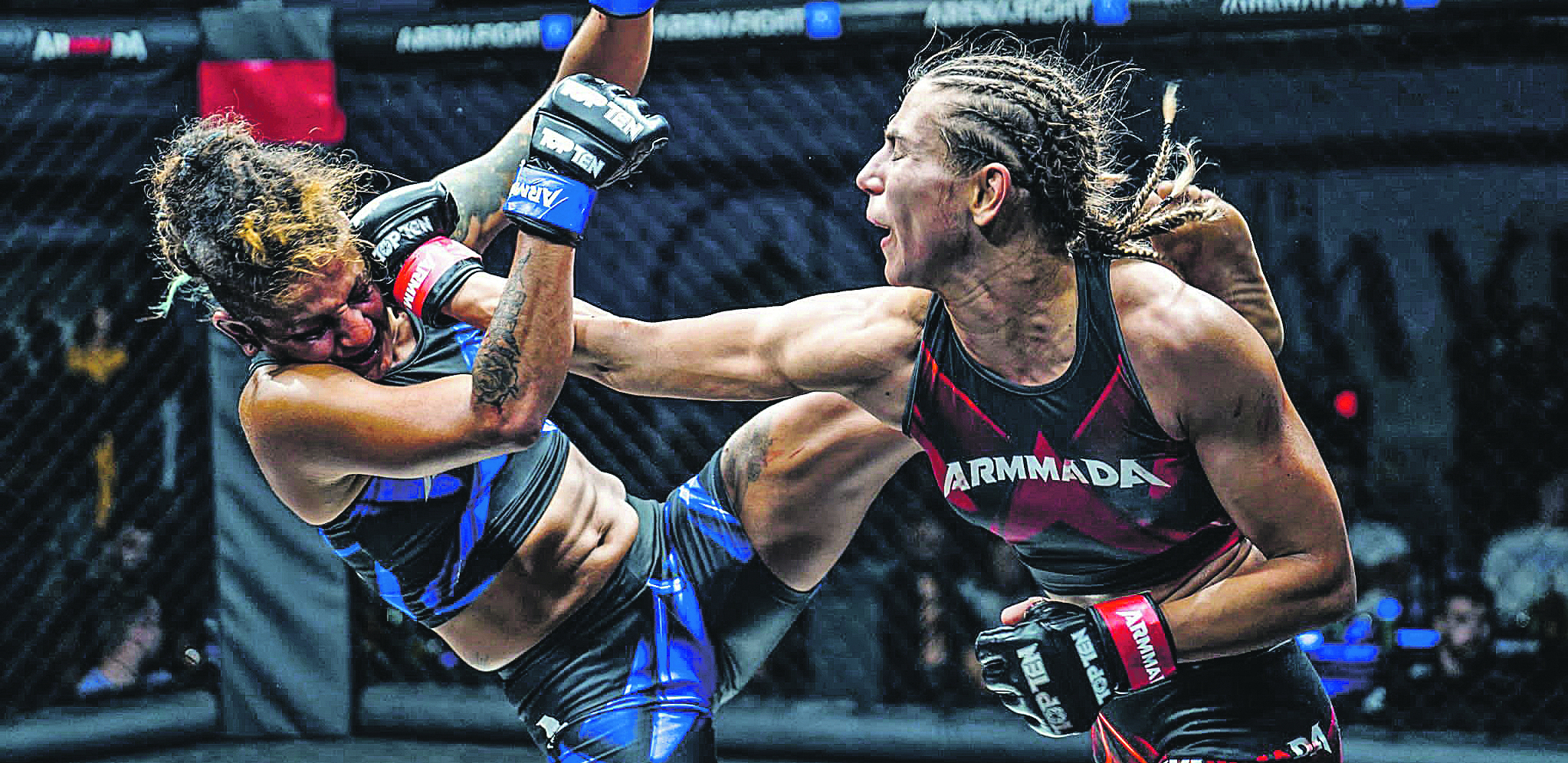 BIJE KO MUŠKO Brutalna Zvezdina MMA zvezda u profi oktagonu: Silna Marina!
