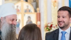 Predsednik Crne Gore posetu Srbiji završio susretom sa patrijarhom Porfirijem