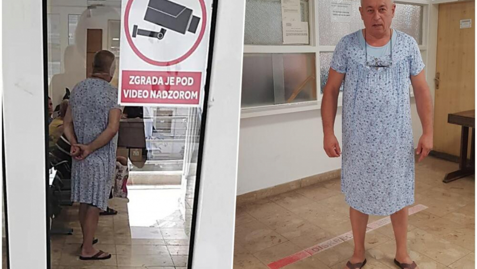IMAMO POBEDNIKA DANA! Portir ga vratio kada se pojavio u kratkim pantalonama, on otišao u radnju i VRATIO SE U HALJINI (FOTO)