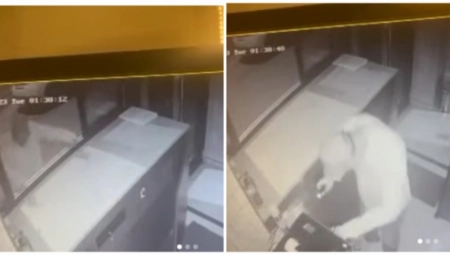 PLJAČKAŠ OBIO LOKAL U CENTRU BEOGRADA Kamera je sve snimila, samo je gurnuo vratanca i...