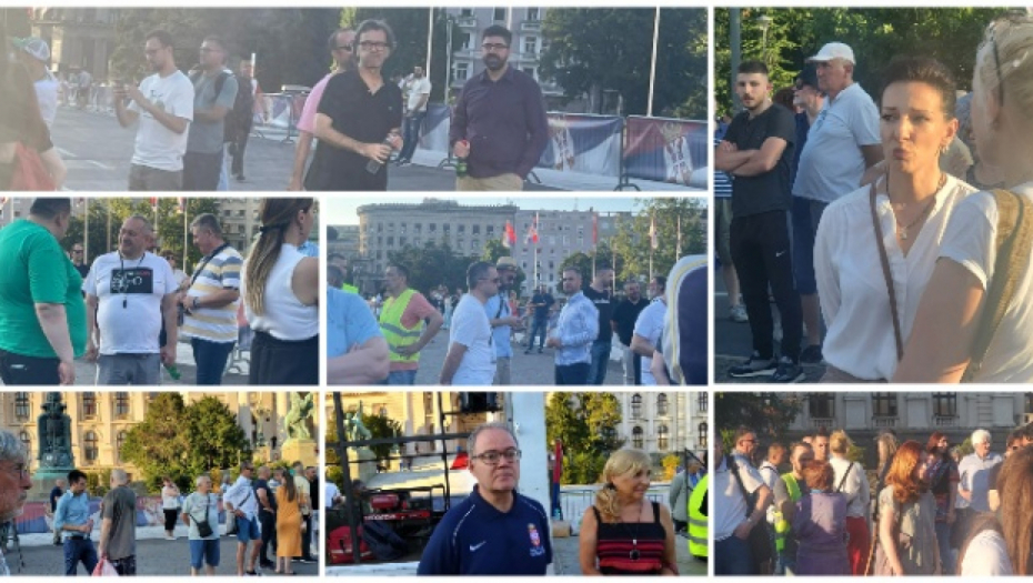ZAVRŠEN POLITIČKI PROTEST U BEOGRADU Manji odziv građana u odnosu na prethodne proteste (FOTO/VIDEO)