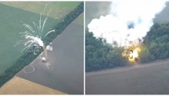 SNIMAK UNIŠTENJA S PRVE LINIJE FRONTA Ukrajinske snage digle u vazduh ruski raketni sistem BUK u ogromnoj eksploziji (VIDEO)
