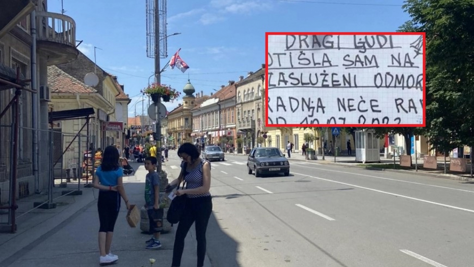 HIT PORUKA O GODIŠNJEM ODMORU Ovo obaveštenje je osvanulo u Pančevu, nema ko se nije nasmejao