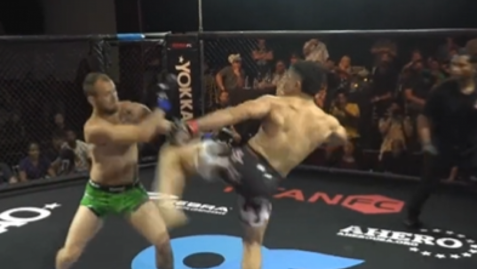 NAJBRŽI NOKAUT U MMA  Umesto pozdrava dobio levu nogu u glavu (VIDEO)