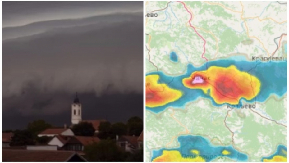 HITNO UPOZORENJE RHMZ Nevreme ide ka ovim krajevima Srbije!