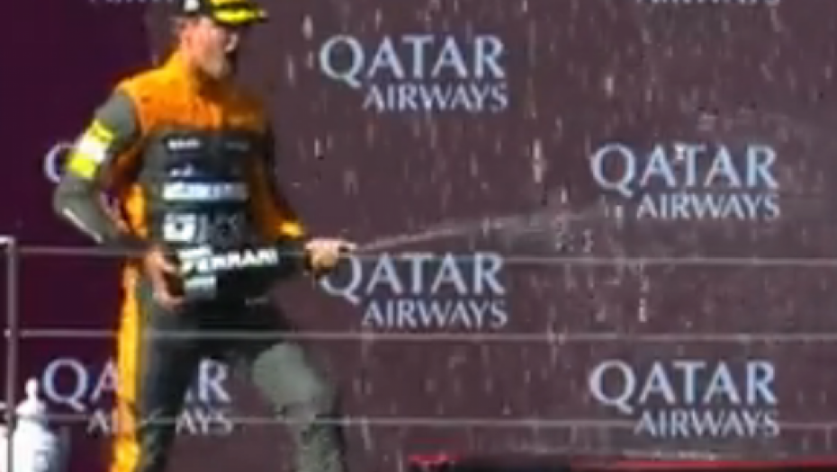 SKANDAL U F1 Razbio pehar od 40.000 evra, pa prasnuo u smeh (VIDEO)