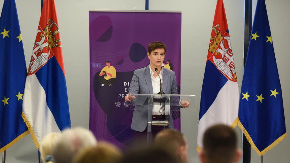 PROGRAM "DIGITALNA EVROPA" Brnabić: Srbija je u digitalnoj sferi postala punopravni član EU