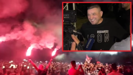 OVO MOŽE SAMO BAJA MALI KNINDŽA Pevač uleteo na binu, zapaljene baklje, a vatromet obasjao nebo iznad Čalme (VIDEO)
