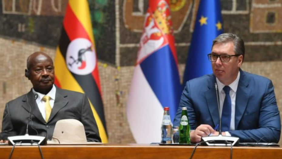 "NASTAVIĆEMO ZAJEDNO DA RADIMO NA DOBROBIT GRAĐANA I UGANDE I SRBIJE" Predsednik Vučić nakon sastanka delegacija Srbije i Ugande