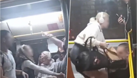 MAKLJAŽA U AUTOBUSU KOD BEOGRAĐANKE Haos, urlici, mladić završio na podu (VIDEO)