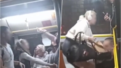 MAKLJAŽA U AUTOBUSU KOD BEOGRAĐANKE Haos, urlici, mladić završio na podu (VIDEO)