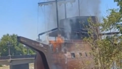 SNIMAK POŽARA U SKOPLJU Iz galije kulja crni dim (VIDEO)