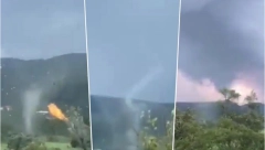 U SLOVENIJI SNIMLJEN UDAR TORNADA: Zastrašujući snimak! Brzina vetra preko 100 kilometara na sat (VIDEO)