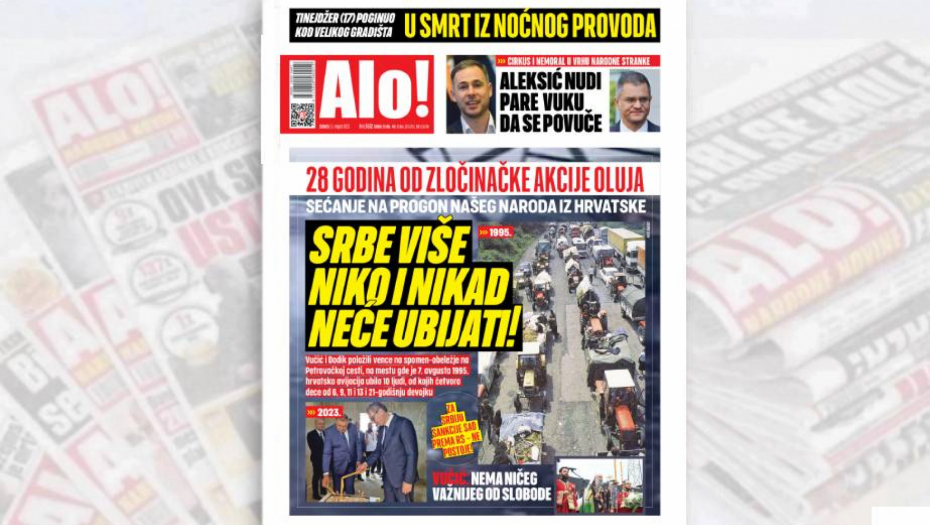 Sećanje na progon našeg naroda iz Hrvatske: Srbe više niko i nikad neće ubijati!