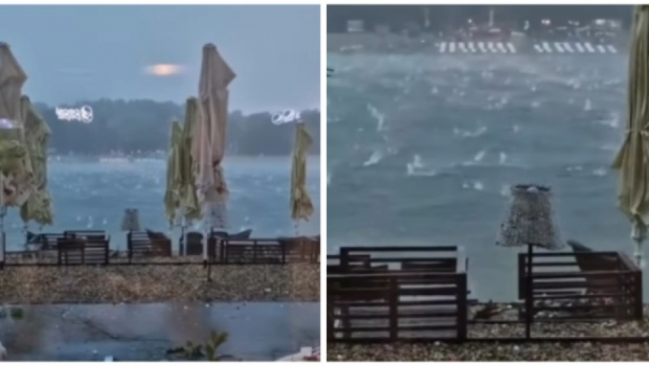 NA ADI CIGANLIJI KAO DA SU PADALE BOMBE Ljudi snimili nevreme koje je pogodilo "beogradsko more" i jezivo je (VIDEO)