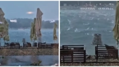 NA ADI CIGANLIJI KAO DA SU PADALE BOMBE Ljudi snimili nevreme koje je pogodilo "beogradsko more" i jezivo je (VIDEO)